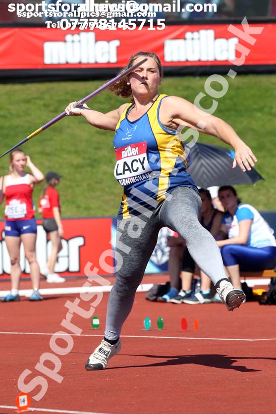 Womens javelin, 2019 Muller British Championships, Alexander Stadium, Birmingham. Photo: David T. Hewitson/Sports for All Pics